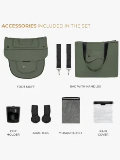 Kinderkraft YOXI 2-in-1 Duovogn, Mystic Green