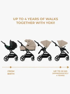 Kinderkraft YOXI 2-in-1 Duovogn, Sand Beige