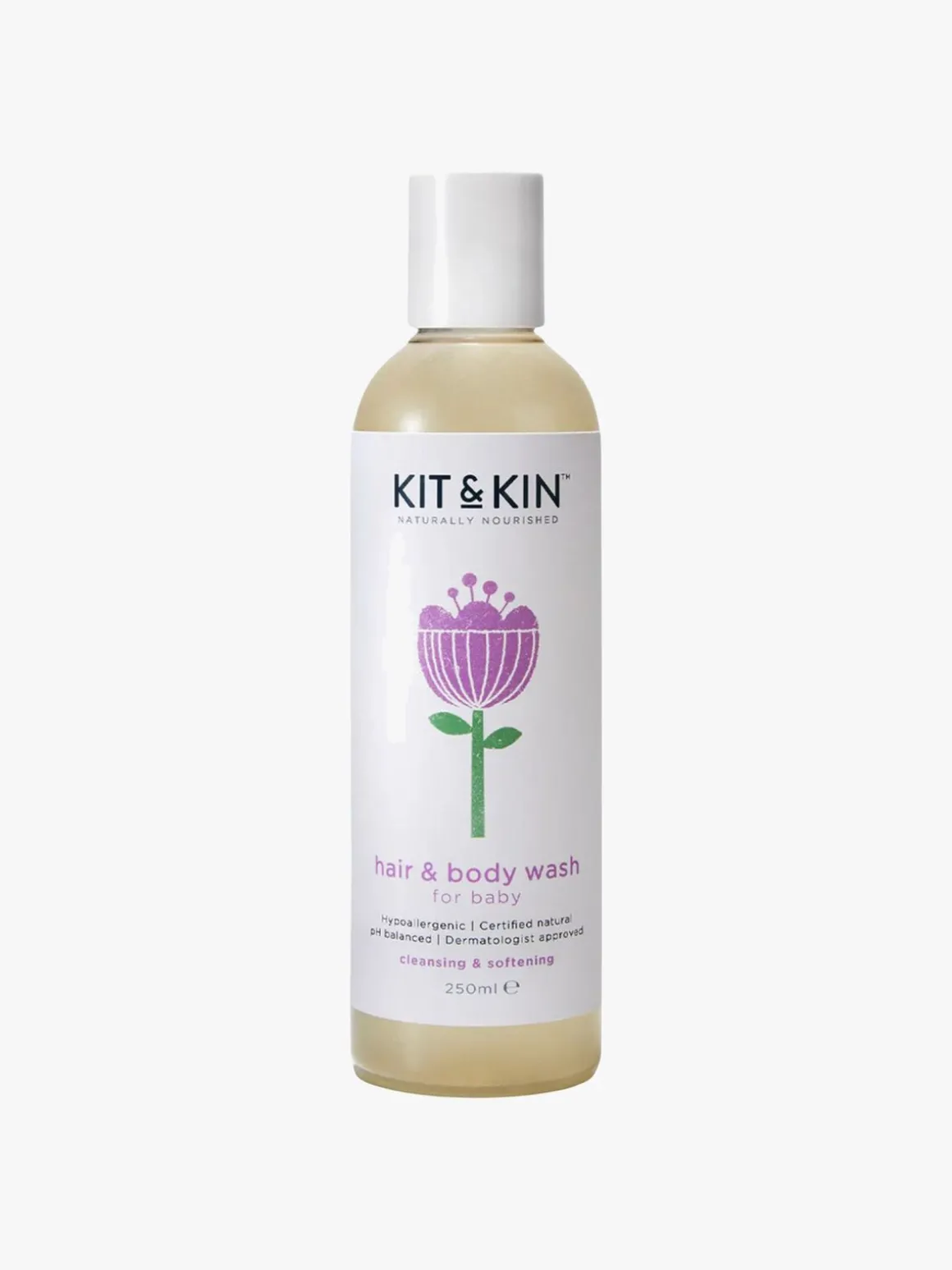 Kit & Kin Bodywash og Shampoo 250 ml
