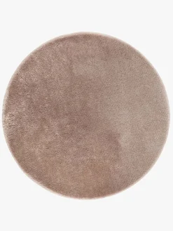 KM Carpets Cozy Rundt Gulvtæppe 160, Linen