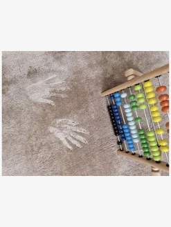 KM Carpets Cozy Rundt Gulvtæppe 160, Linen