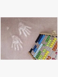 KM Carpets Cozy Rundt Gulvtæppe 160, Dusty Pink