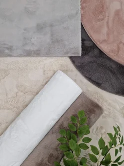 KMCarpets Dream Rund Gulvtæppe 80, Grå