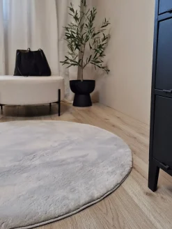 KMCarpets Dream Rundt Gulvtæppe 120, Grå