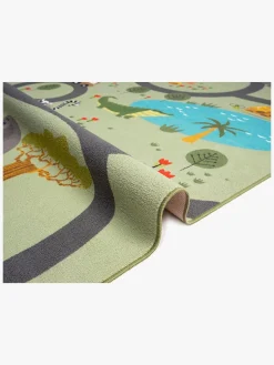 KMCarpets Gulvtæppe Play Animal 120x160, Grøn