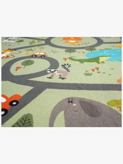 KMCarpets Play Animals Gulvtæppe 140x200, Grøn