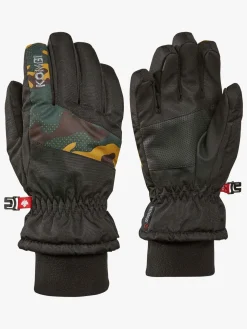 Kombi Takoda Handsker, Black/Green Camo