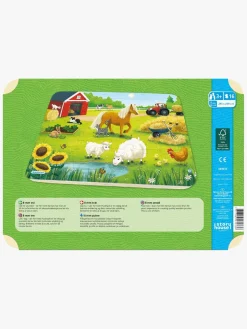 Kärnan Rammepuslespil På Bondegården 16 Brikker