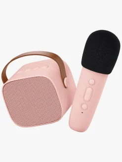 Lalarma Bluetooth-højttaler med Trådløs Mikrofon, Rose