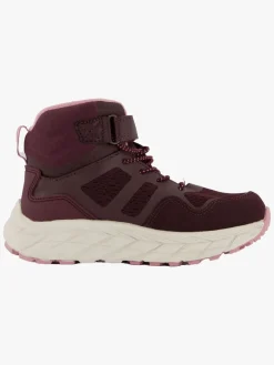 Leaf Karlstad WP  Fleece-forede Sneakers, Burgundy