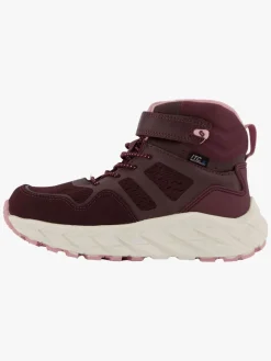 Leaf Karlstad WP  Fleece-forede Sneakers, Burgundy