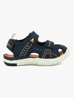 Leaf Ljungby Sandaler, Navy/Orange