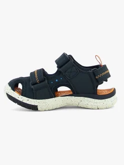 Leaf Ljungby Sandaler, Navy/Orange