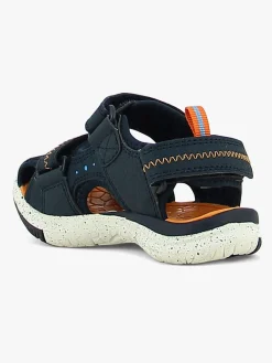 Leaf Ljungby Sandaler, Navy/Orange