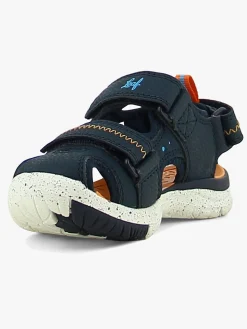 Leaf Ljungby Sandaler, Navy/Orange