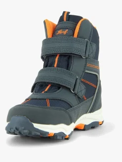 Leaf Siljan Vinterstøvler, Navy/Orange