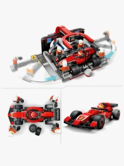 LEGO City 60443 F1-pitstop og pitcrew med Ferrari-bil
