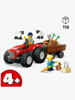 LEGO City 60461 Rød traktor med anhænger og får