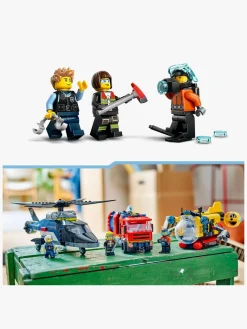 LEGO City 60462 Remix – helikopter, brandbil og ubåd