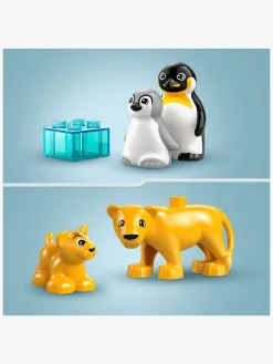 LEGO DUPLO Town 10442 Vilde dyrefamilier: pingviner og løver