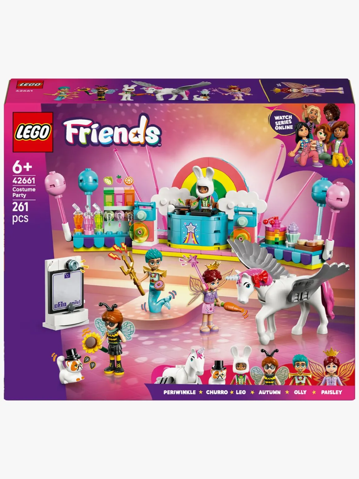 LEGO Friends 42661 Udklædningsfest med enhjørning og fe