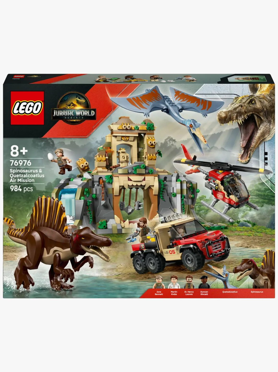 LEGO Jurassic World 76976 Luftmission: Spinosaurus og quetzalcoatlus