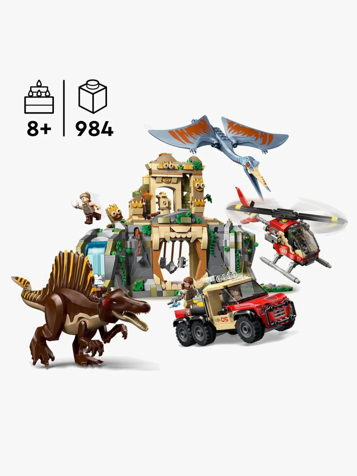 LEGO Jurassic World 76976 Luftmission: Spinosaurus og quetzalcoatlus