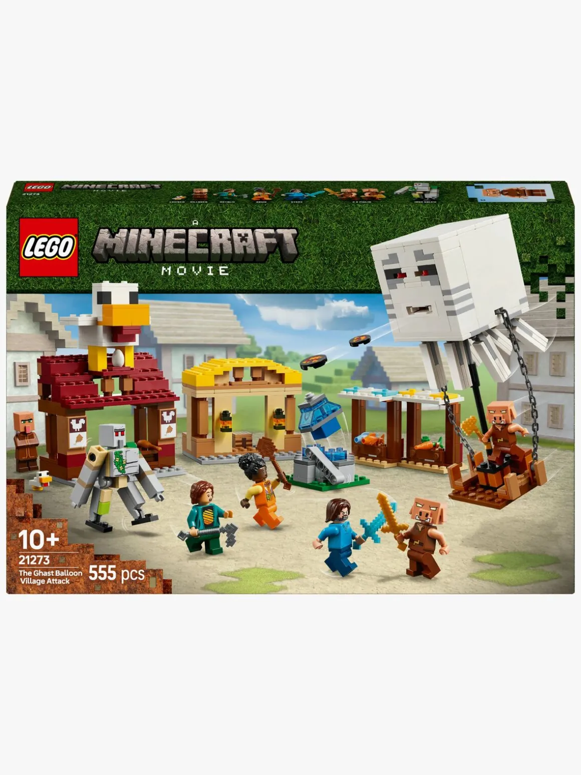 LEGO Minecraft 21273 Ghast-ballonens angreb på landsbyen