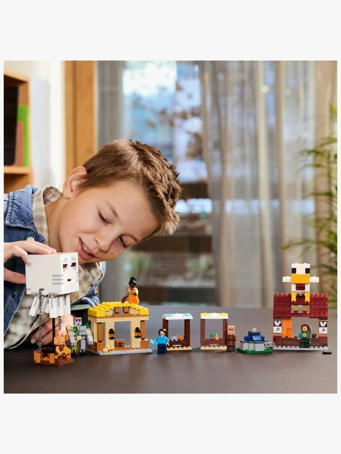 LEGO Minecraft 21273 Ghast-ballonens angreb på landsbyen