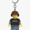 LEGO® Minifigure™ Videospil Dreng Nøglering med LED-lys