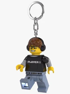 LEGO® Minifigure™ Videospil Dreng Nøglering med LED-lys