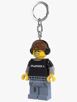 LEGO® Minifigure™ Videospil Dreng Nøglering med LED-lys