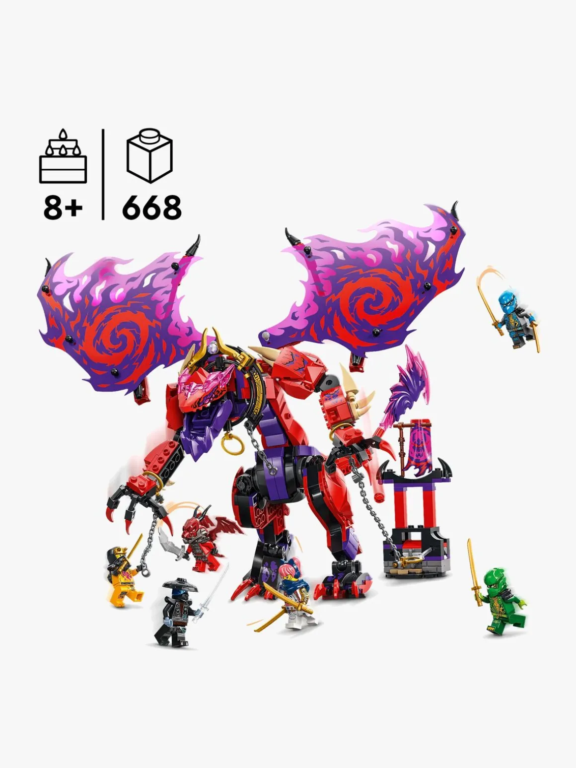 LEGO Ninjago 71832 Kaosdragen Thunderfang