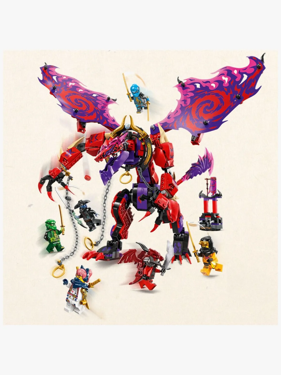 LEGO Ninjago 71832 Kaosdragen Thunderfang