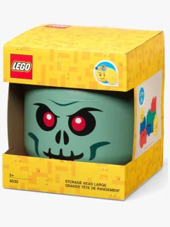 LEGO Opbevaringsboks Hoved Skelet Large, Grøn