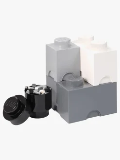 LEGO Opbevaringskasse 4, White/Grey/Black