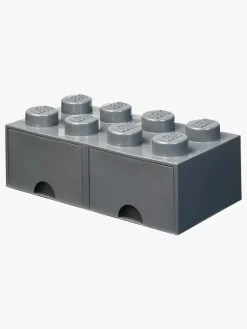 LEGO Opbevaringskasse m. Skuffe 8, Dark Grey