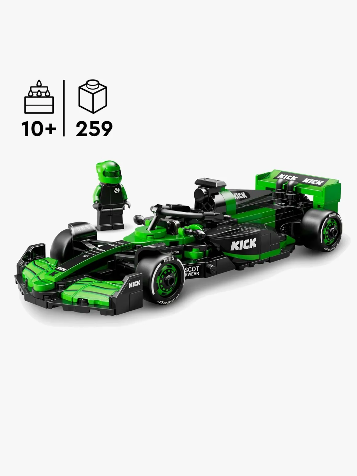 LEGO Speed Champions 77247 KICK Sauber F1 Team C44-racerbil