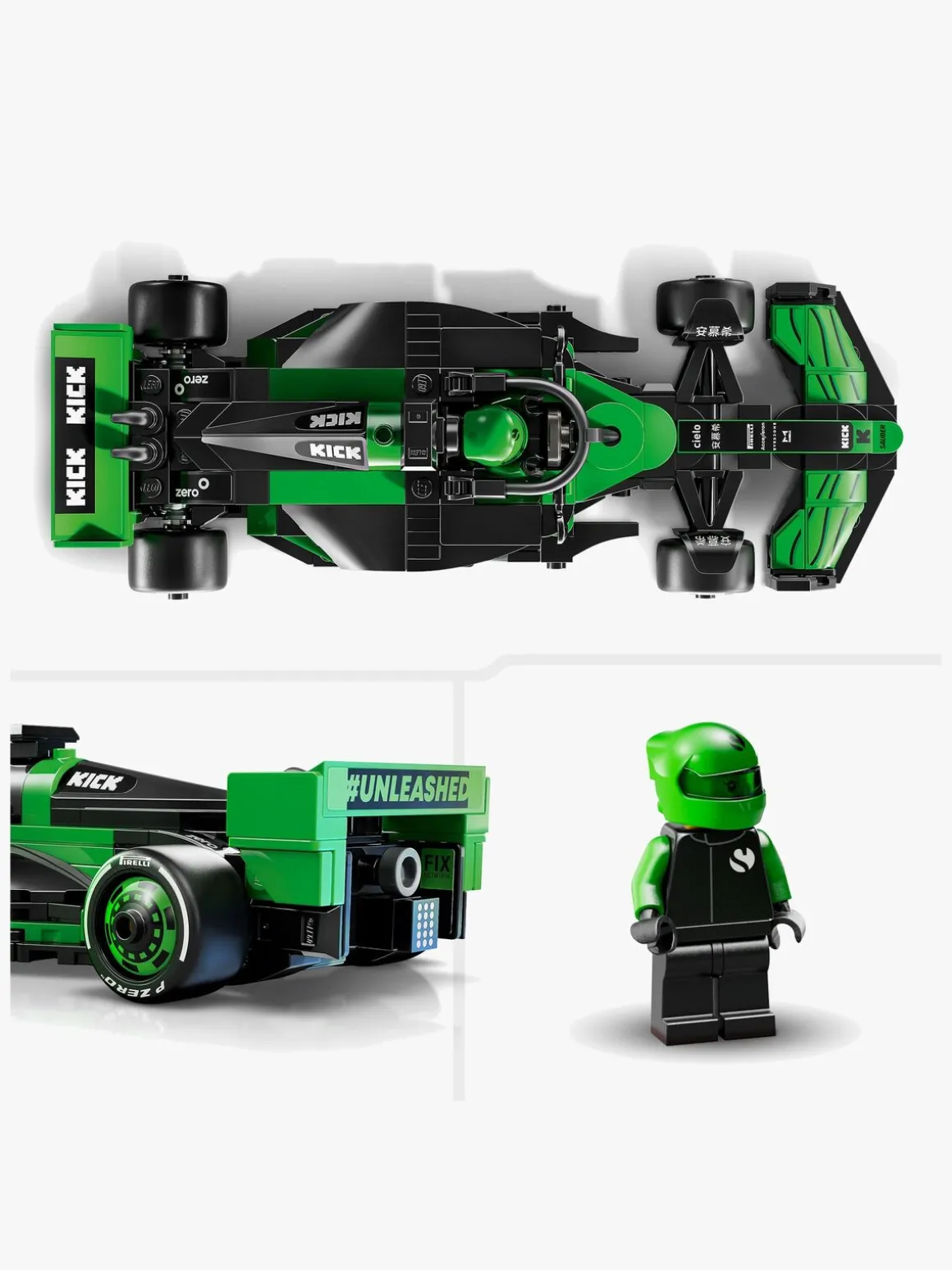 LEGO Speed Champions 77247 KICK Sauber F1 Team C44-racerbil