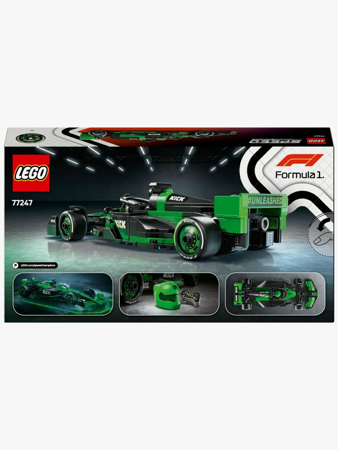 LEGO Speed Champions 77247 KICK Sauber F1 Team C44-racerbil