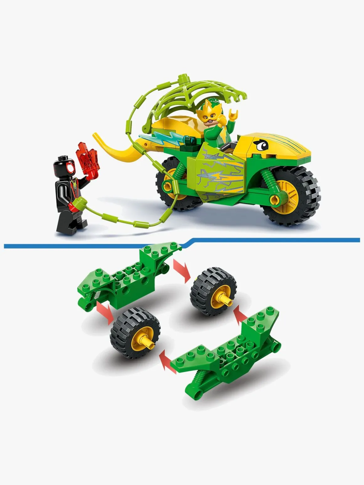 LEGO Spidey 11198 Spin og Electros jagt i dinosaurkøretøjer