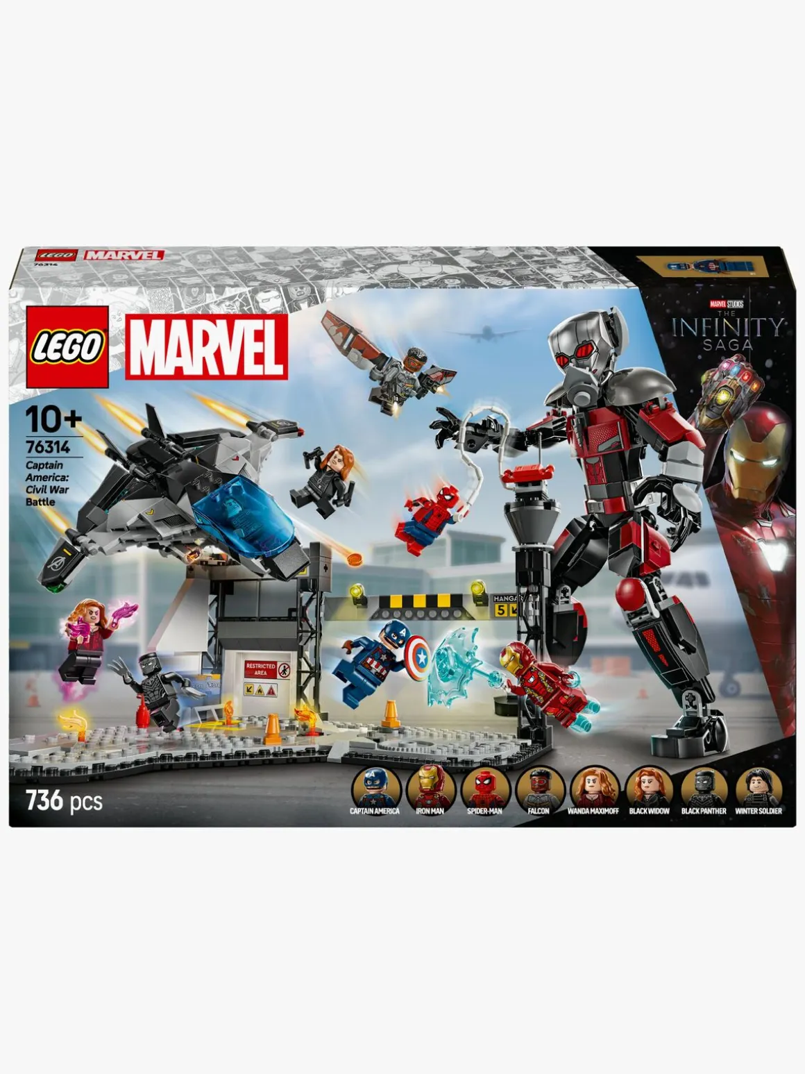 LEGO Super Heroes 76314 Captain America: Civil War-actionkamp