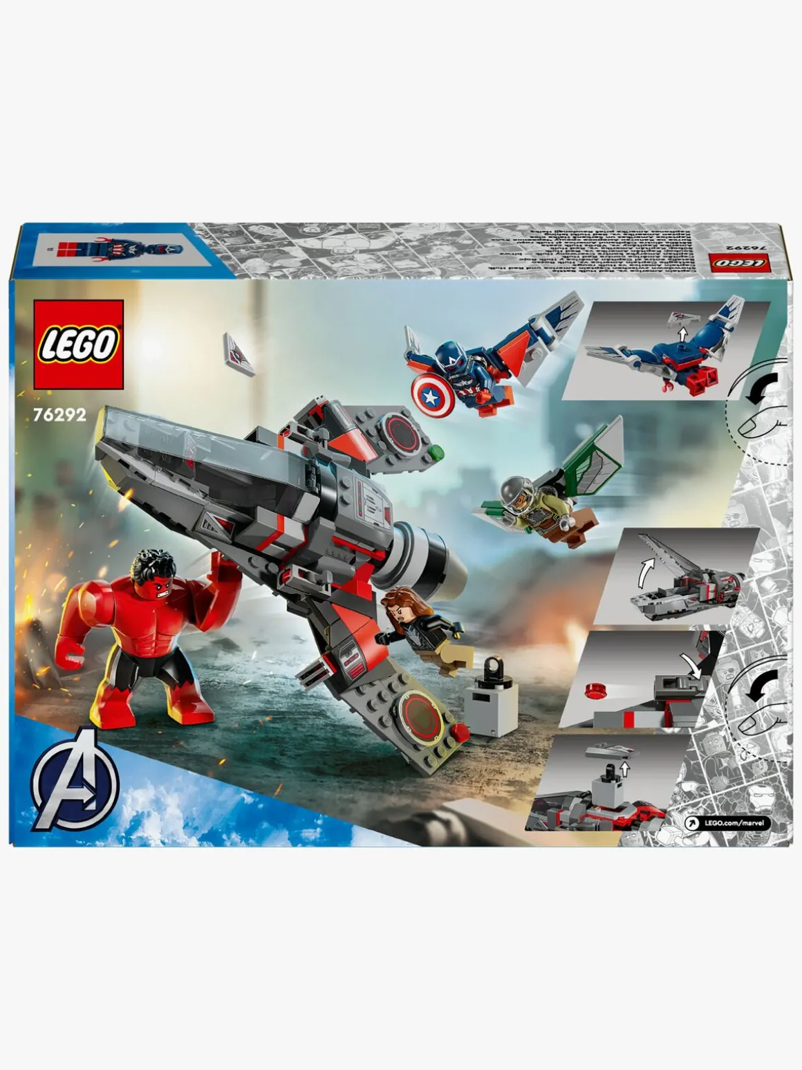 LEGO Super Heroes 76292 Captain America mod Red Hulk