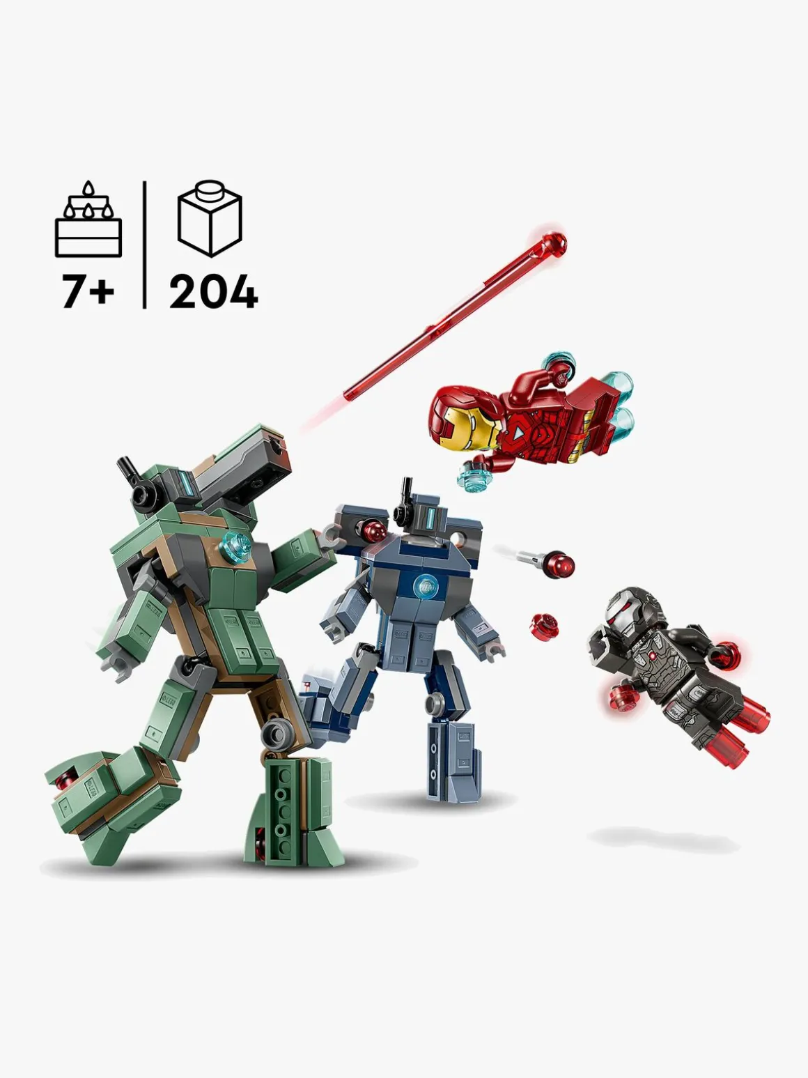 LEGO Super Heroes 76320 Iron Man og War Machine mod Hammer-droner