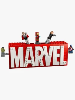 LEGO Super Heroes 76313 MARVEL-logo og minifigurer