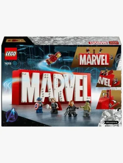 LEGO Super Heroes 76313 MARVEL-logo og minifigurer