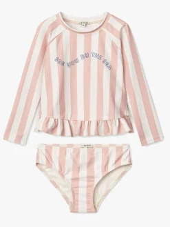 LIEWOOD Dagny Badesæt, Stripe Sorbet Rose/Creme De La Creme