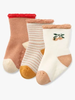 LIEWOOD Eloy Strømper Baby 3-pak, Peach/Sandy mix