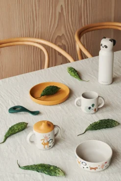 LIEWOOD Falk Drikkedunk Panda 350 ml, Sandy