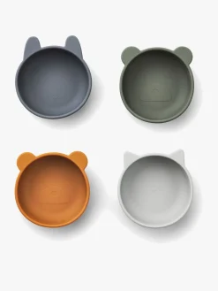 LIEWOOD Iggy Skåle Silikone 4-pak, Blue